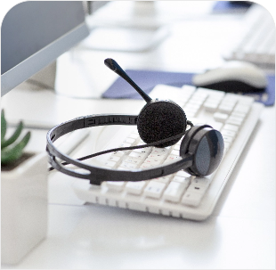 Imagem de um Headset de Telemarketing